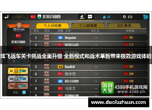 炫飞战车关卡挑战全面升级 全新模式和战术革新带来极致游戏体验